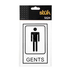 Sign Toilet Men 10x15cm