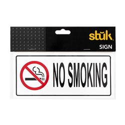 Sign No Smoking 9x20cm