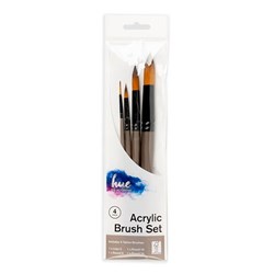 Brush Set  Acrylic Taklon 4PC Value Pack #11 W16.2 FSC 100%