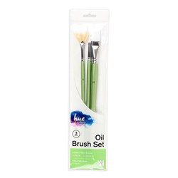 Brush Set Oil Hog Hair/Taklon 3PC Value Pack#5 W16.2 FSC100%