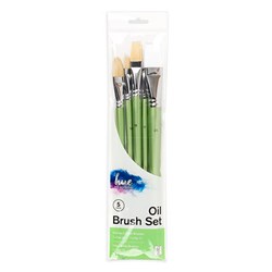 Brush Set Oil Hog Hair/Taklon 6Pc Value Pk#1 W16.2 FSC 100%