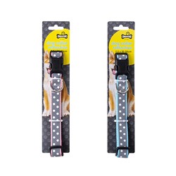Dog Collar Reflective 2 Asstd Colours Size 2.0cm x 35-55cm