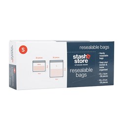 Bags Resealable 400mL & 1000mL 2 Asst Cols 60pc Small