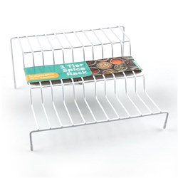 Rack Spice 3 Tier Metal Wire Vinyl Coated White 24x24cm