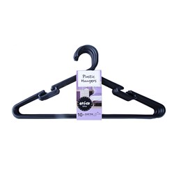 Hanger Recycled PP Black w 10pk 39x20cm
