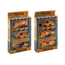 Toys Pull Back Engineering Truck 11cm