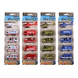 Toys Cars Slide 7cm 5pk 4 Asst