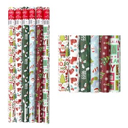 Wrap Paper Xmas 4Mx70cm 60gsm 38mm Core PDQ Asstd