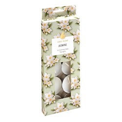 Tealights Scented 4 Hour Pk10 Jasmine