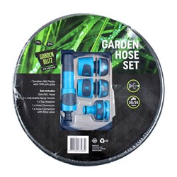 Hose Garden PVC 15m 5Pc Set