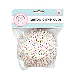 Cake Paper Cups Jumbo 50pk 15x5.5x4.5cm