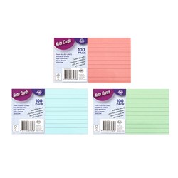 Cards Note Flash Index Ruled 100pk 3Col P7.2 FSC Mix Credit