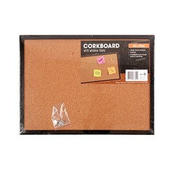 Corkboard Black Frame 400x300mm