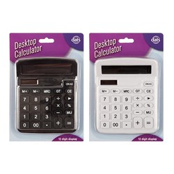 Calculator Desktop 12 Digit Black & White