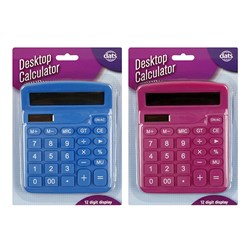 Calculator Desktop 12 Digit 2 Asstd Cols