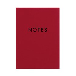 Fabric Notebook A5 160pg Red