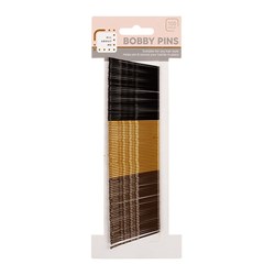 Hair Bobby Pin 100pk Asst Cols 4.5cm