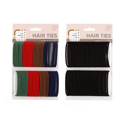 Hair Ties 60pk Asstd Cols 7.5cm