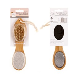 Pumice Stone Brush File Bamboo