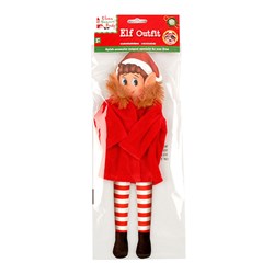 Xmas Elves BB Elf Coat w Fluffy Collar Outfit