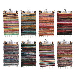 Rug Cotton Chindi Multicolour 50x80cm Asst Cols