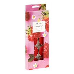 Tealights Scented 4 Hour Pk10 Strawberry