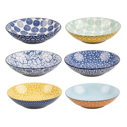 Ceramic Bowl 22.9x22.9x5.7cm 6 Designs