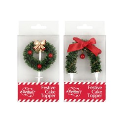 Xmas Cake Topper 2 Asstd