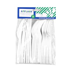 Cutlery PP Reusable 24pc Set White