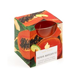 Candle Scented in Glass Jar 25 Hour Papaya Margarita