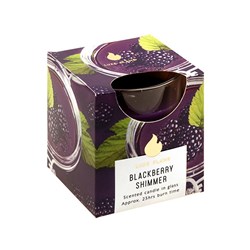Candle Scented in Glass Jar 25 Hour Blackberry Shimmer