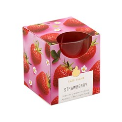 Candle Scented in Glass Jar 25 Hour Strawberry