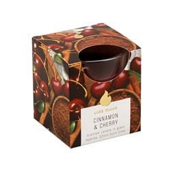Candle Scented in Glass Jar 25 Hour Cinnamon & Cherry