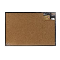 Corkboard Black Frame 900x600mm