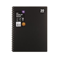 Display Book Spiral Bound Premium A4 20 Pockets