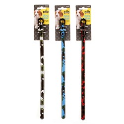 Collar Dog Camouflage Print Small 1.5x38cm 3 Asst Cols