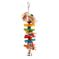 Bird Toy w Tassels / Bell 28x6cm