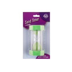 Sand Timer 1 minute - Green 12.8x6.5cm