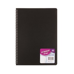 Notebook PP A4 120pg Black SRT