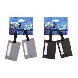 Luggage Tags w Swivel ID 2Pc