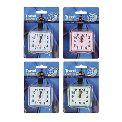 Travel Alarm Clock Asstd Col