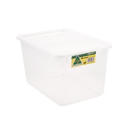 Container Plastic Reusable w Lid Rectangle 9L 31x22x18cm