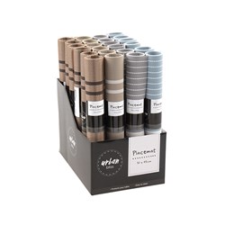 Placemat Woven PVC 45x30cm 4 Asstd