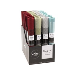 Placemat Woven PVC 45x30cm 4 Asstd