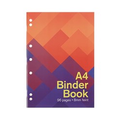 Book Binder A4 8mm Ruled 96pg 210x297mm P7.1 FSC Mix Credit