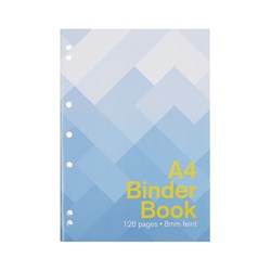 Book Binder A4 8mm Ruled 128pg 210x297mm P7.1 FSC Mix Credit