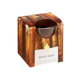 Candle Scented in Glass Jar 25 Hour Nordic Wood