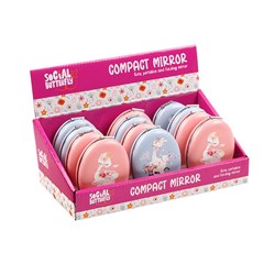 Kids Club Mirror Compact 8.5x6.5cm 2 Asst Designs
