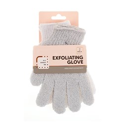 Glove Exfoliating 2 Pair Pk 15x19cm