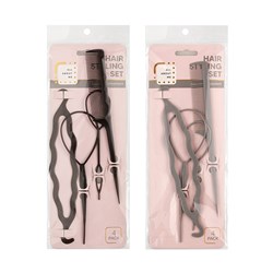 Hair Styling Updo Set 4pk 2 Asst Cols